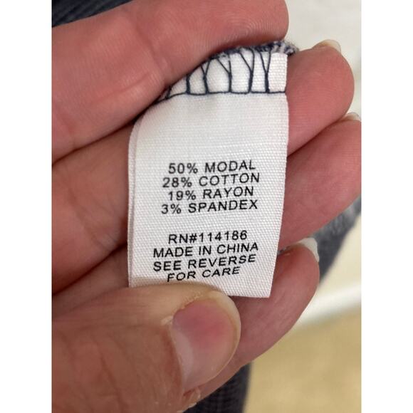 Adyson Parker Women’s Plus 1X  Blue Stretch Midi Short Sleeve Shirt Dress - Picture 4 of 6